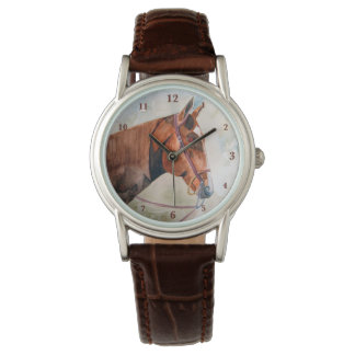 Montre Horloge femme avec cheval Saratoga