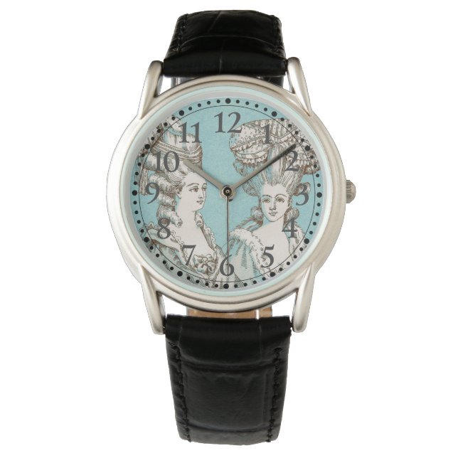 Montre Horloge Illustrée des Françaises vintages (devant)