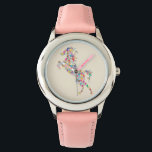 Montre Horloge Infantile Cheval<br><div class="desc">Créé spécialement pour passionnés par des chevaux.</div>