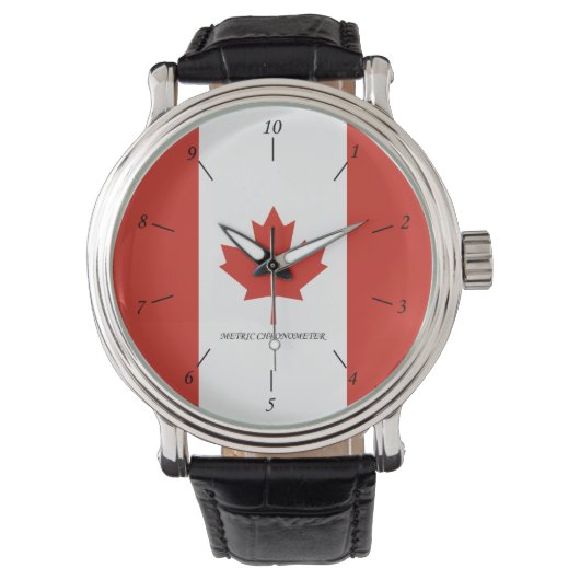 Montre Horloge métrique canadienne (devant)