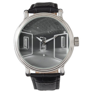 Montre Horloge moderne avec miroirs.