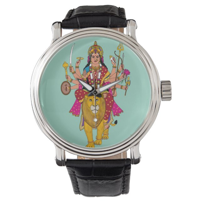 Montre Horloge murale déesse Durga (devant)