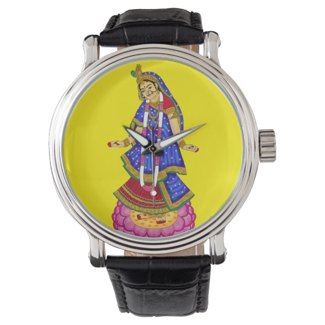 Montre Horloge murale déesse Radha (devant)