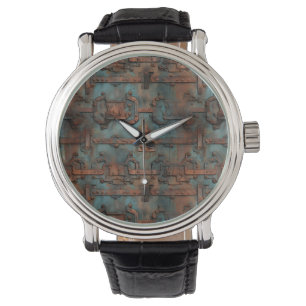 Montre Horloge murale en fer rouillé
