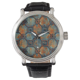 Montre Horloge murale en fer rouillé