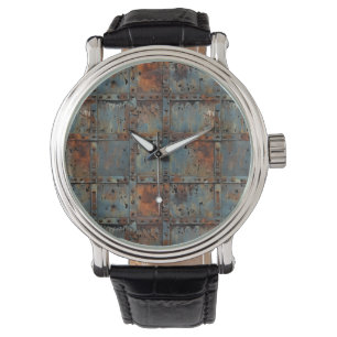 Montre Horloge murale en fer rouillé
