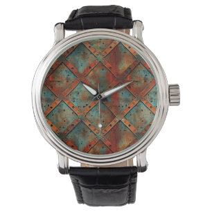 Montre Horloge murale en fer rouillé