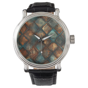Montre Horloge murale en fer rouillé