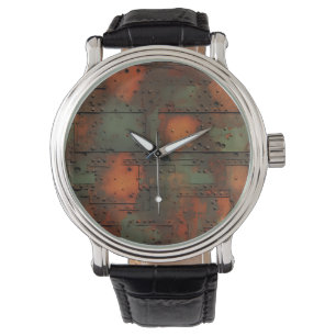 Montre Horloge murale en fer rouillé