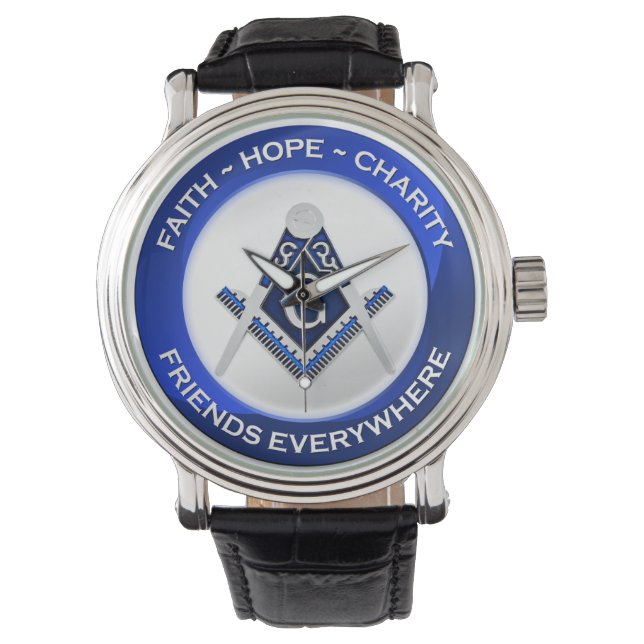 Montre Horloge murale maçonnique (devant)