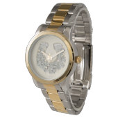 Montre Horseshoe Rose argenté (Incliné)