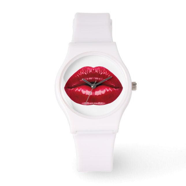 Montre Hot Red Lips Beauté (Recto)