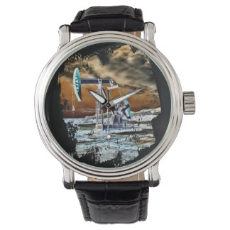 Montre Huile colorée Pompage de puits "Pumpjack" Unité Mo