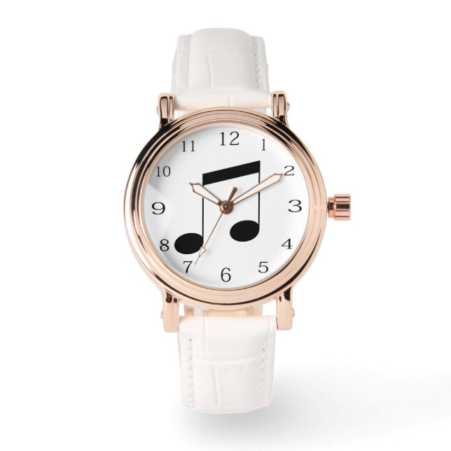 Montre Huitième Symboles de notes musicales, (Recto)