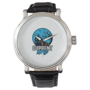 Montre Humeur actuelle Halloween Gravure Vintage Vecteur_