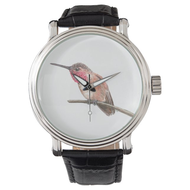 Montre Hummingbird watercolor (devant)