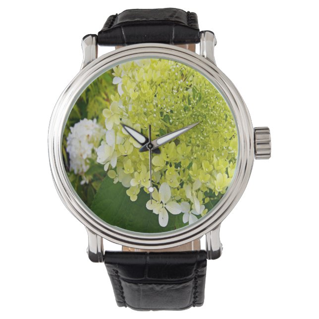 Montre Hydrangea Limelight Vert Chartreuse Élégant (devant)