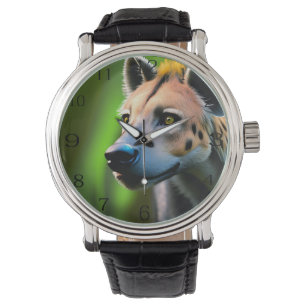 Montre Hyéna Attaque En Regardant Sa Proie,