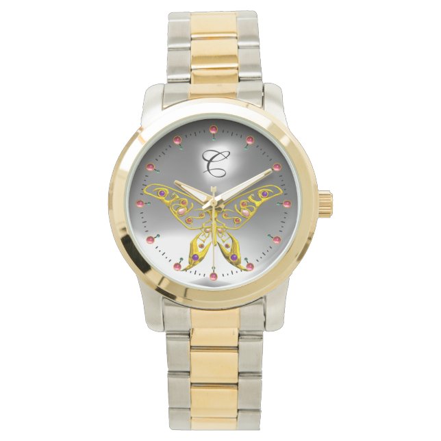 Montre HYPER D'OR BEURRE Gris Gris Gris Monogramme (devant)