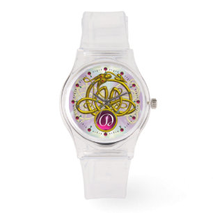 MONTRE HYPER DRAGON / GOLD CELTIC KNOTS MONOGRAMME DE PIE