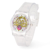 MONTRE HYPER DRAGON / GOLD CELTIC KNOTS MONOGRAMME DE PIE (Angle)