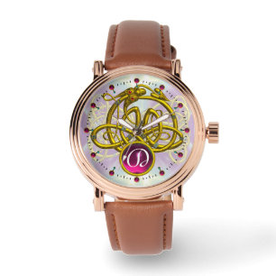 MONTRE HYPER DRAGON / GOLD CELTIC KNOTS MONOGRAMME DE PIE