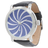 Montre hypnotique azur minimaliste (Incliné)