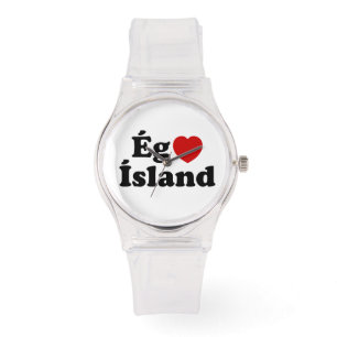 Montre I Heart (Love) Islande [Ég Elska Ísland] Islandais