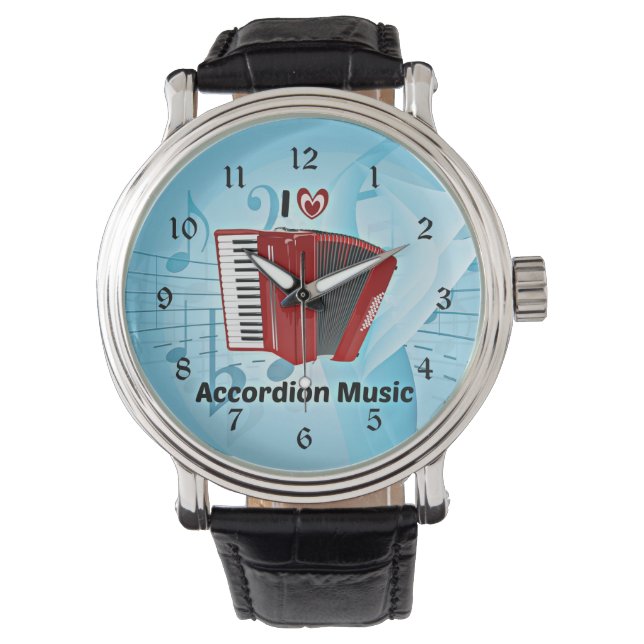 Montre I Love Accordion Music (devant)