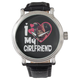 Montre I Love My Girlfriend Photo personnalisée