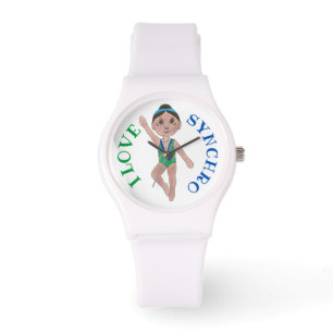 Montre I Love Synchro Synchronisé Swimmer Team Girl