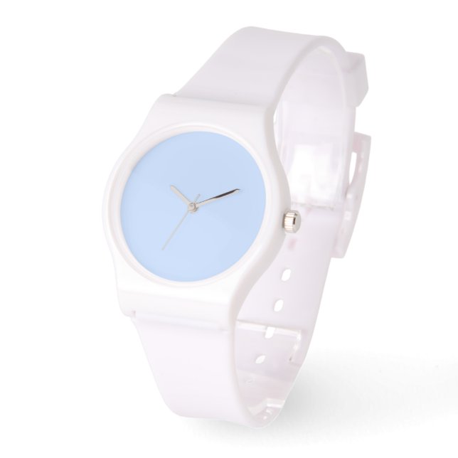 Montre Ice Blue Dial Blanc Silicone (Angle)