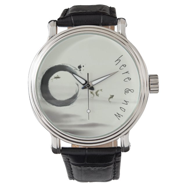 Montre Ici & maintenant / Zen Circle Enso Koi Peinture à  (devant)