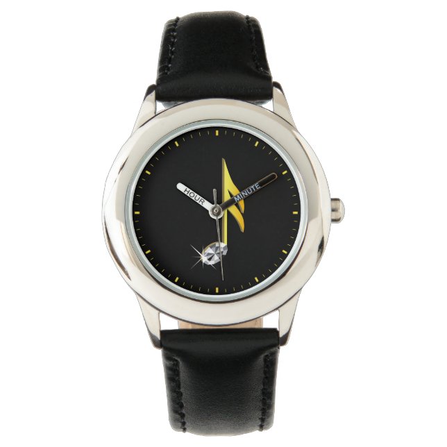 Montre Icône or d'une note musicale 1/16 (devant)