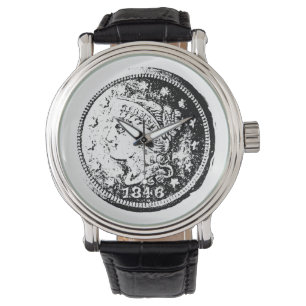 Montre Idée cadeaux numismatique, collection de pièces