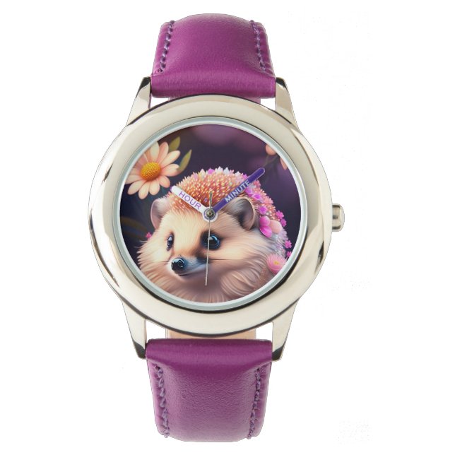Montre Igel romantique avec fleurs (devant)