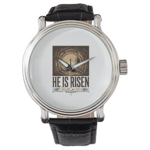 Montre Il Est Ressuscité Pâques Tombeau Croix Vintage Chr