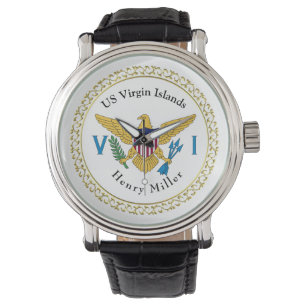 Montre Iles Vierges - Personnalisation tropicale