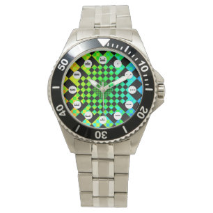 Montre Illusion À damiers (M Face) par Kenneth Yoncich