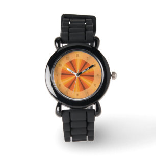 Montre Illusion optique Orange Watch