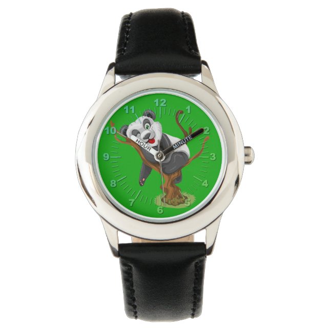 Montre Illustration Cute Panda (devant)