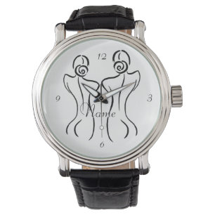Montre Illustration d'art féminin Thunder_Cove