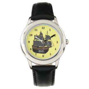 Montre Illustration de bateau pirate