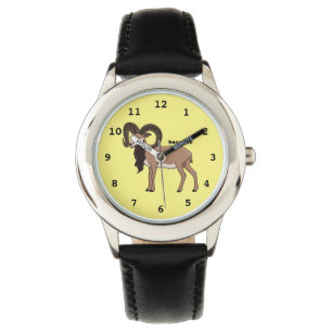 Montre Illustration de chèvre de Mouflon