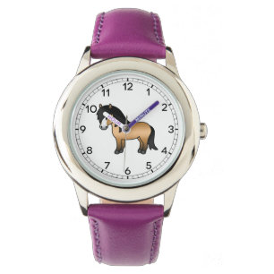 Montre Illustration de dessin animé de poney Shetland cou