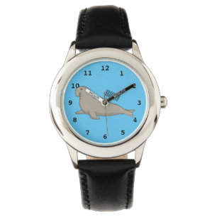 Montre Illustration de dessin de phoque éléphant