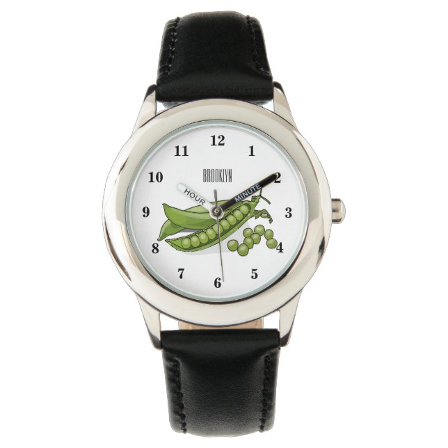 Montre Illustration de dessin de pois (devant)