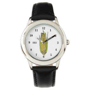 Montre Illustration de dessin sur le maïs