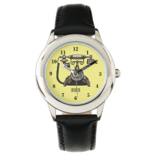 Montre Illustration de dessin téléphonique