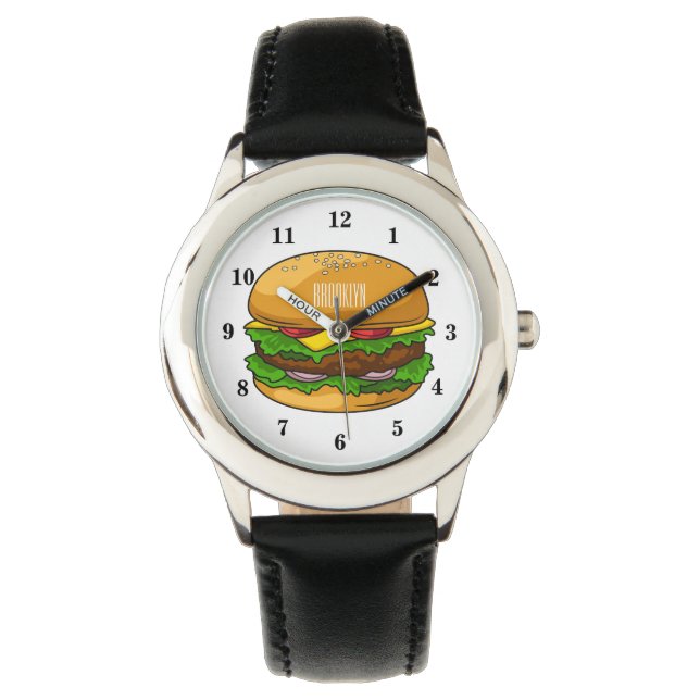 Montre Illustration de Hamburger (devant)